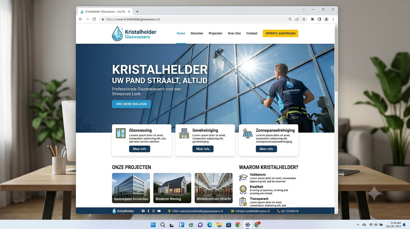 Kristalhelder Glaswassers
