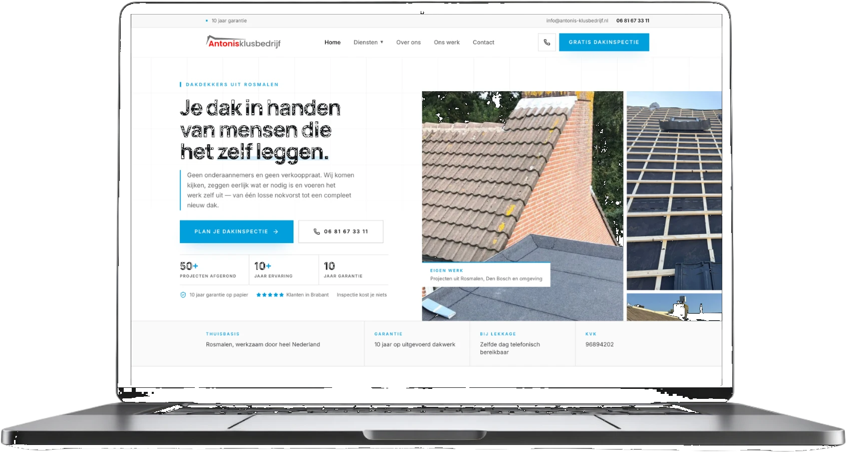 Antonis Klusbedrijf · Dakdekker